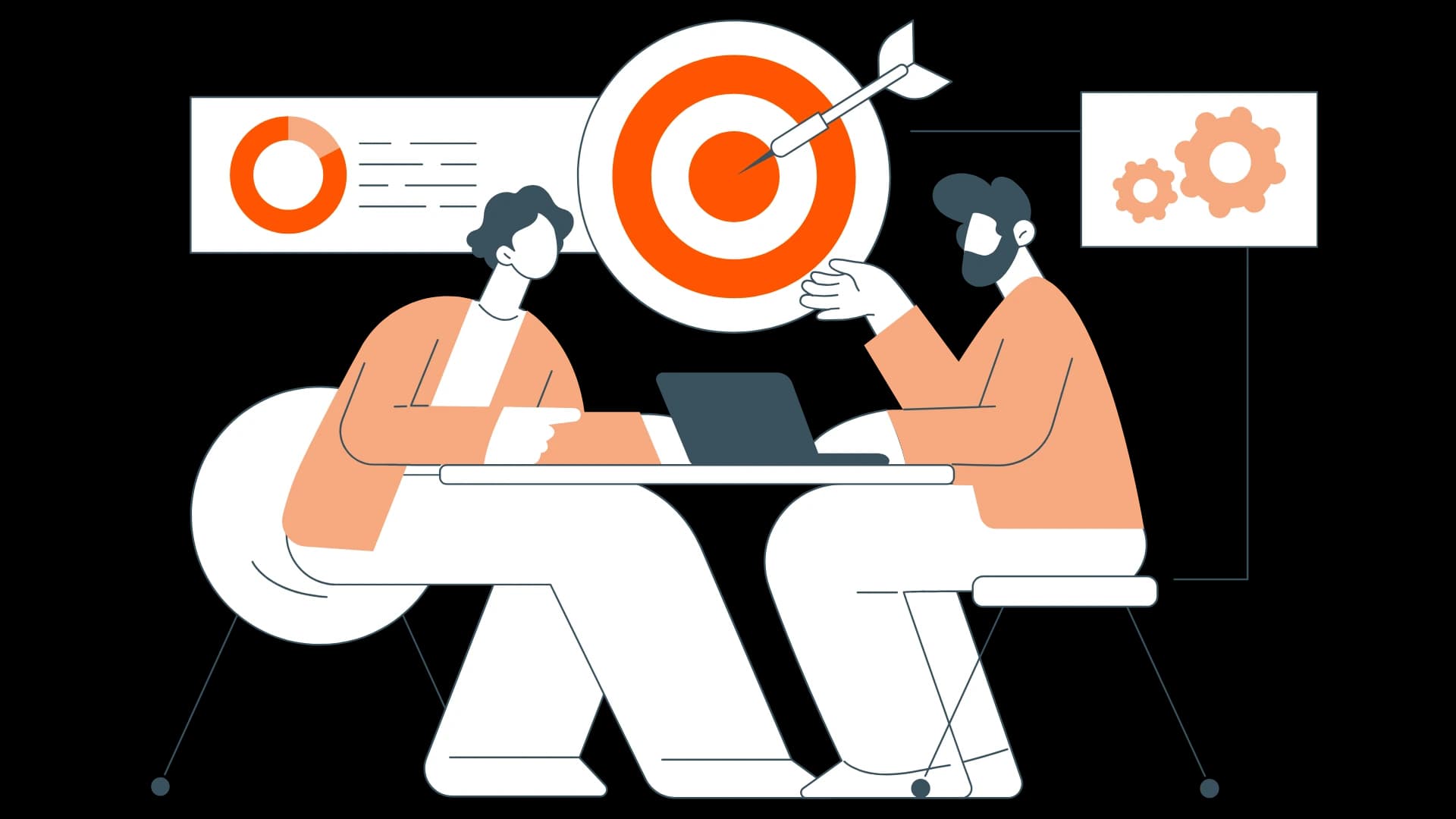 Two Paths to Success Illustration
